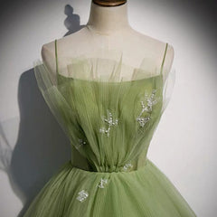 Tulle Sage Green Prom Dress Formal Ball Gown - Dollygown