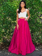 Two Piece Prom Dress, Two Piece Long Prom Dress, Long Prom Formal Dress,20092802
