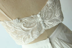 Unique Flowy Chiffon Spaghetti Straps Two Piece Crop Top Bridal Wedding Dress,20082227