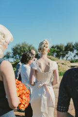 Vintage Sheath Cap Sleeve Champagne Short Wedding Dress,20111763