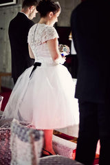 Cheap Vintage Style Tea Length Wedding Dress for Older Brides,20111762-Dolly Gown