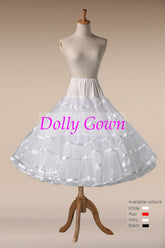 Tea Length Petticoat, Short Pettiskirt,