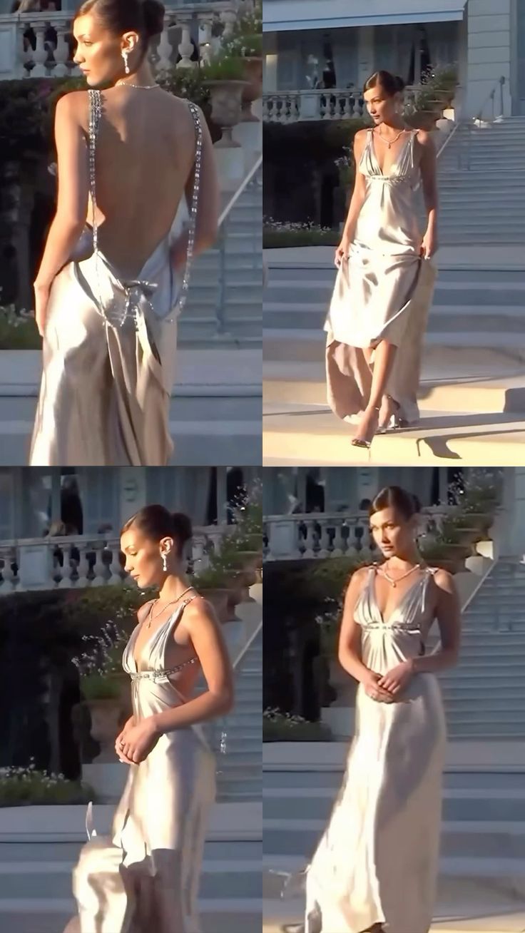 Sexy Long A-Line Backless Evening Party Dress