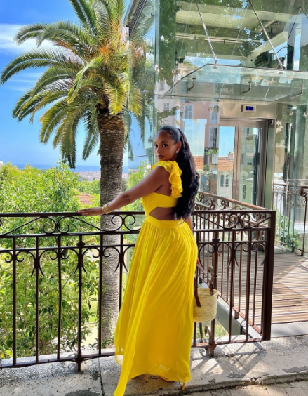 Sunshine Yellow A-Line Chiffon Evening Dress Sleeveless Zipper Gown