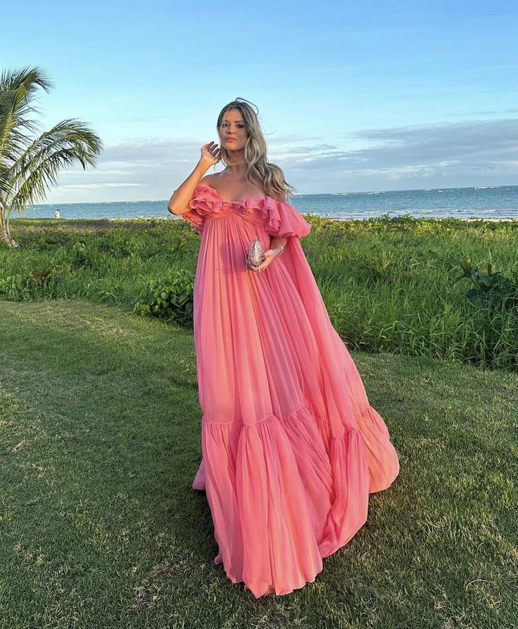 Long Formal Pink Prom Evening Gown For Women Party Dresses Online