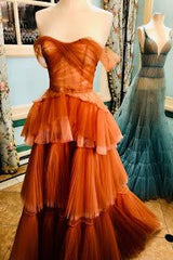 Elegant Coffee Color Sweetheart Neck Long Prom Evening Dress