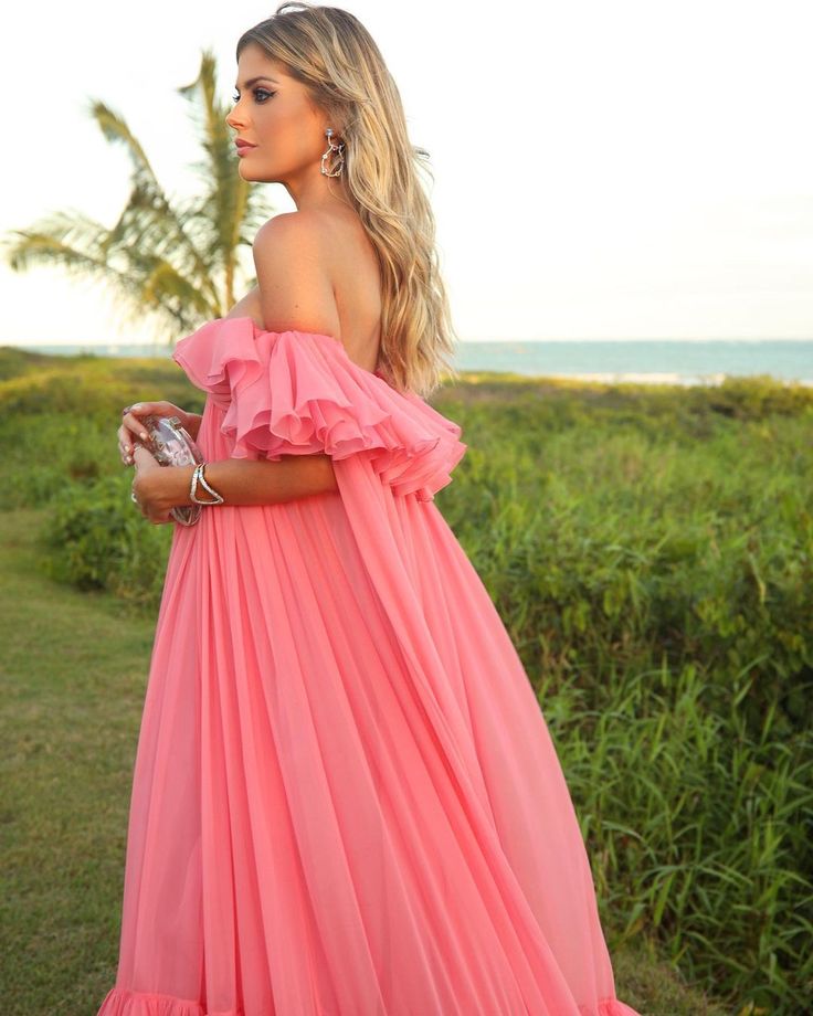 Long Formal Pink Prom Evening Gown For Women Party Dresses Online
