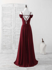 Elegant Blue Lace Chiffon Long Prom Dress: Perfect Bridesmaid Gown for Special Occasions
