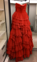 Multiple layers tulle Prom Dresses Long Party Formal Dress