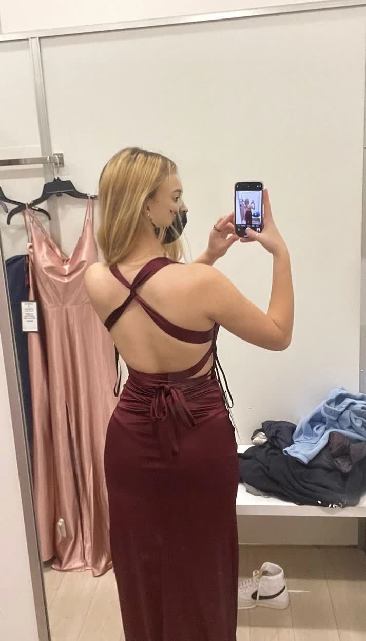 Burgundy V Neck Long Party Formal Prom Evening Wedding Dress