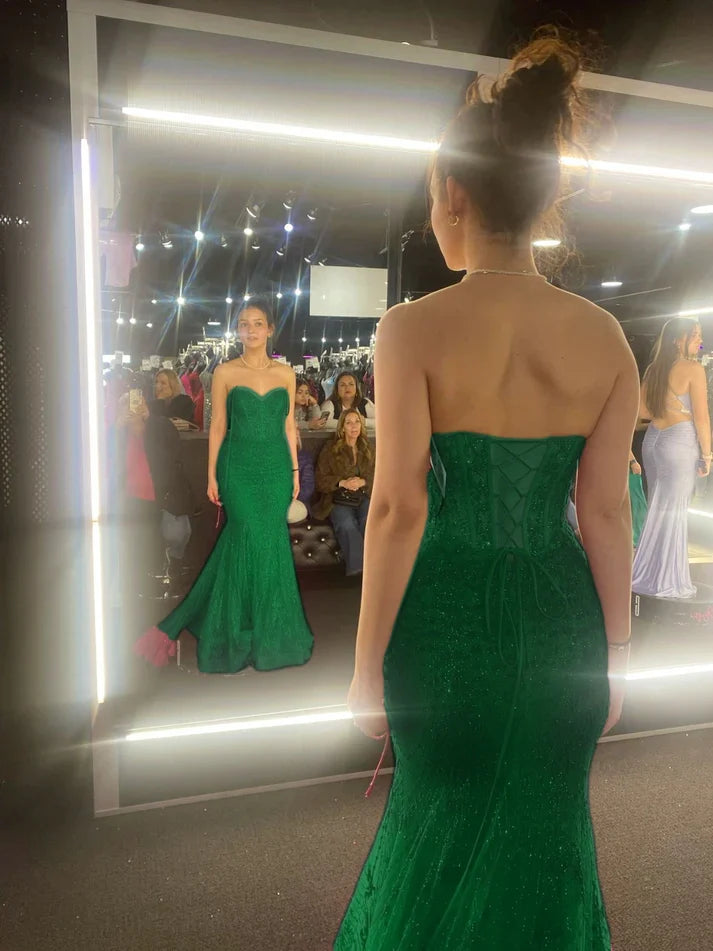Elegant Hot Pink Mermaid Long Evening Prom Gown Formal Dress Elegant Hot Pink Mermaid Long Evening Prom Gown Formal Dress
