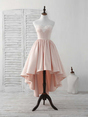 Elegant Pink Sweetheart Neck Short Prom Dress - Perfect for Homecoming & Parties