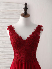 Elegant Burgundy Chiffon Lace Short Prom Dress - Perfect Homecoming Gown