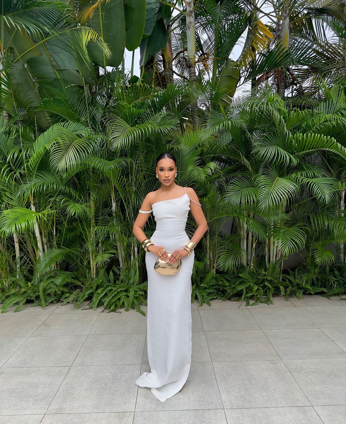 White Satin Sleeveless Prom Dress Long Evening Gown Elegant