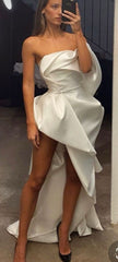 Satin Wedding Prom Evening Gown Party Dress