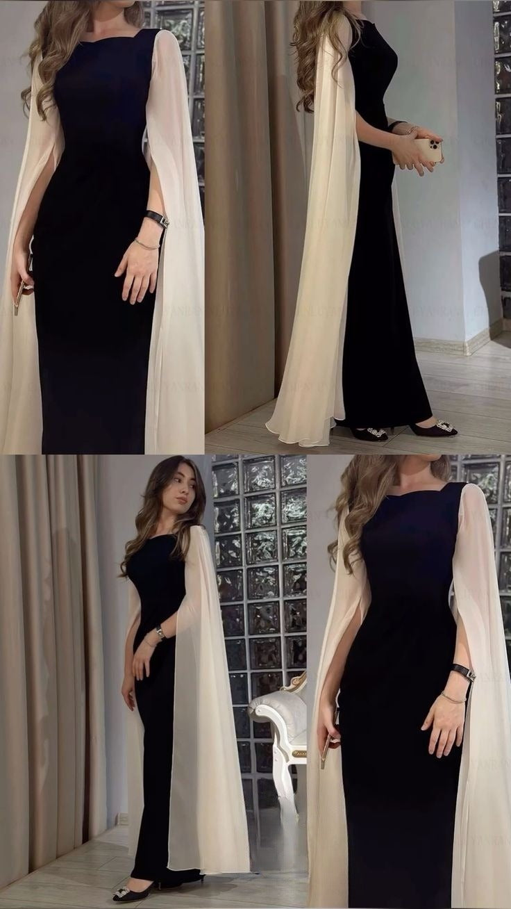 Elegant Long Sheath Evening Wedding Prom Party Formal Gowns Dress