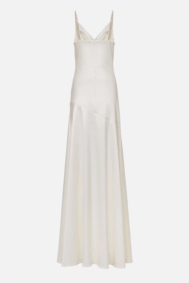Beautiful Spaghetti Straps Satin Sleeveless Mermaid White Prom Dress