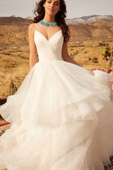 A-Line Off-the-Shoulder Wedding Dress with Elegant Tulle Lace Detailing OD1444