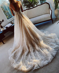 Short A-Line Jewel Wedding Dress with Delicate Lace Appliqués Elegant Design