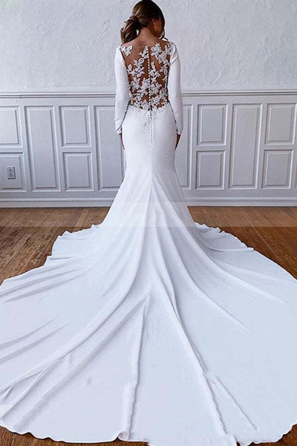 illusion lace sheath dress Illusion Lace Sheath Wedding Dresses