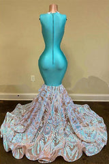 Elegant Sleeveless Lace Mermaid Prom Dress Long with Intricate Beading