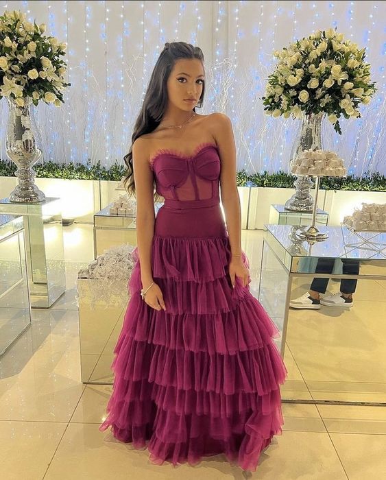 Prom Dress Evening Gown Long Red Prom Dresses