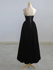 Burgundy Tea Length Prom Dress for Women Formal Evening Party Wear