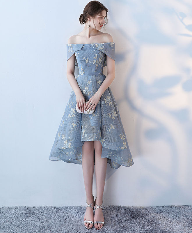 Unique Gray Blue Short Prom Dress for Homecoming Events Nights Unique Gray Blue Short Prom Dress for Homecoming Events Nights
