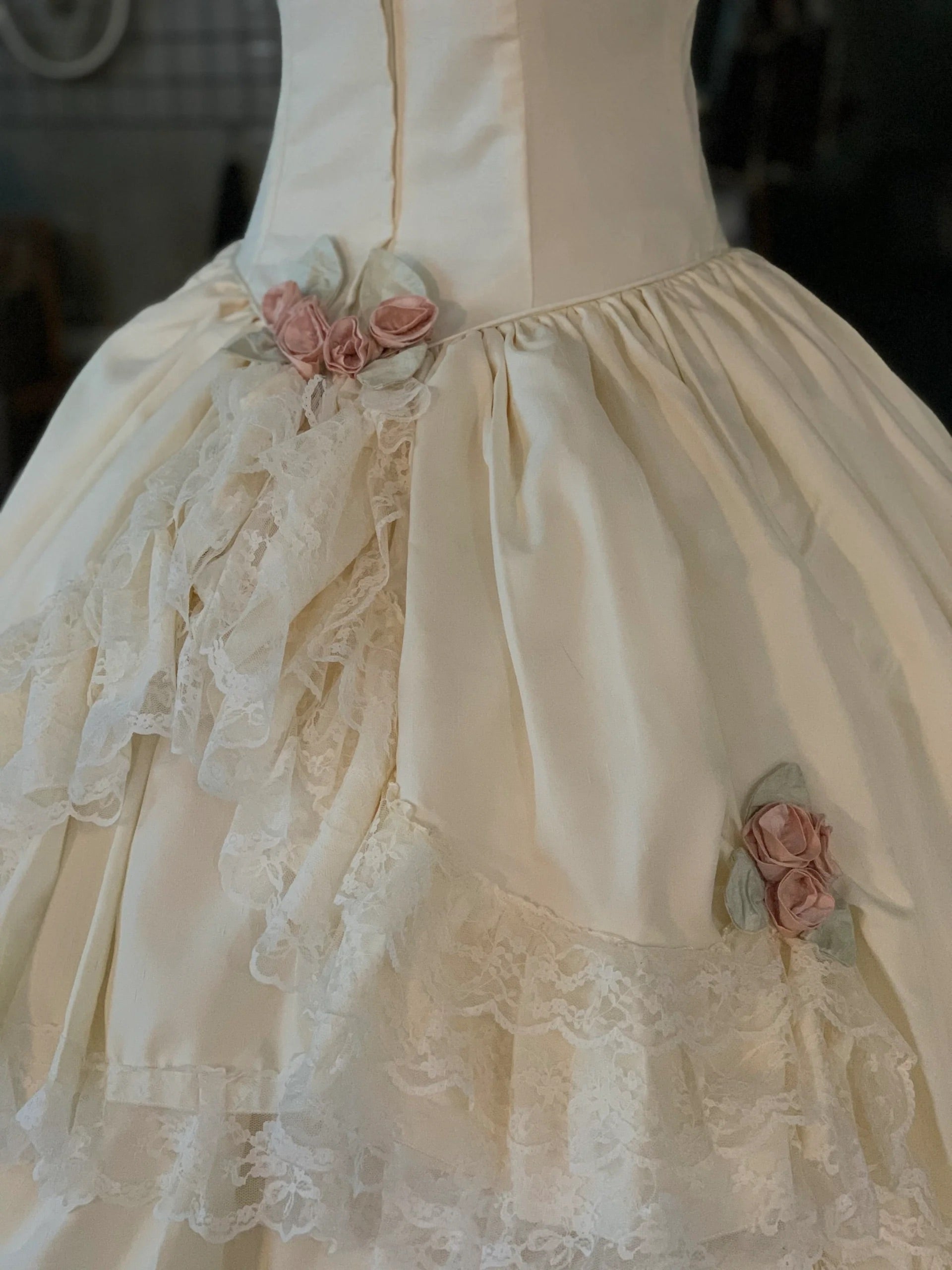off the shoulder 50s wedding dress 1950s Vintage Tea-length Off-the-Shoulder Summer Wedding Dress Destination Simple A-Line Satin Corset Back Pleated Bridal Gown