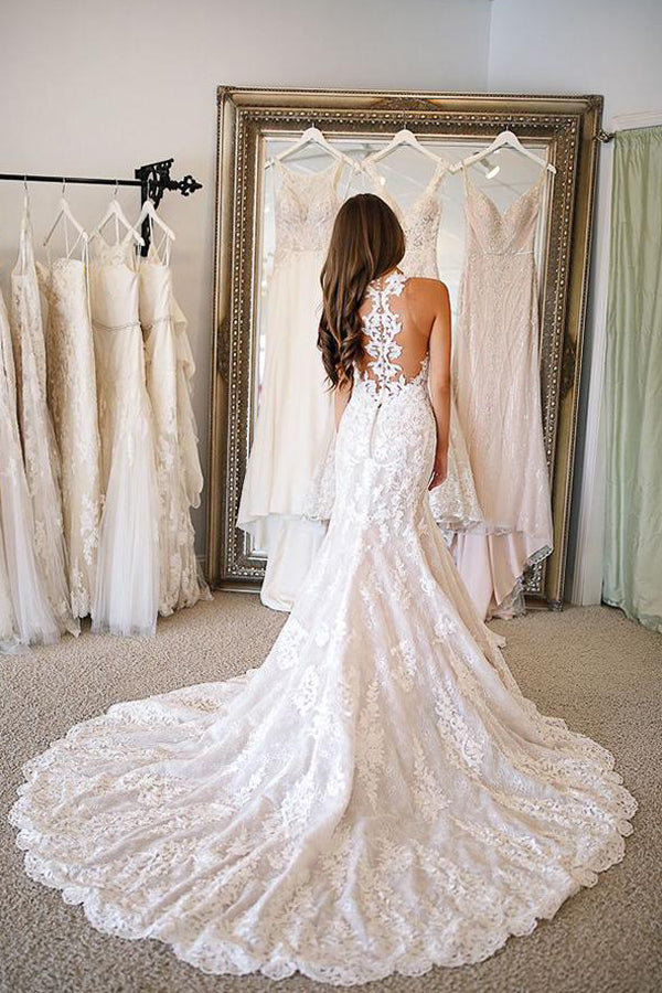 Glamorous Sweetheart Mermaid Wedding Dress with Appliques - Elegant Bridal Gown Glamorous Sweetheart Mermaid Wedding Dress with Appliques - Elegant Bridal Gown