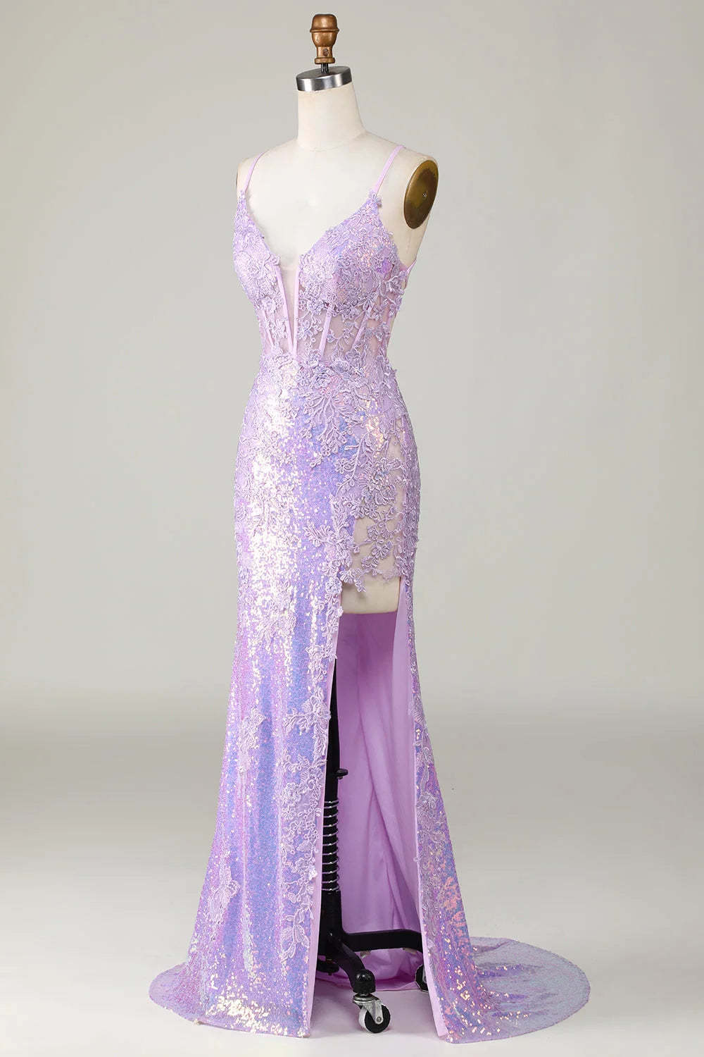 Glamorous Spaghetti Strap Mermaid Prom Dress for Women