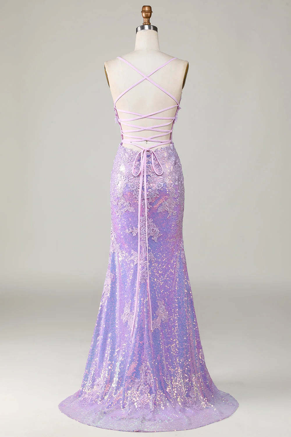 Glamorous Spaghetti Strap Mermaid Prom Dress for Women