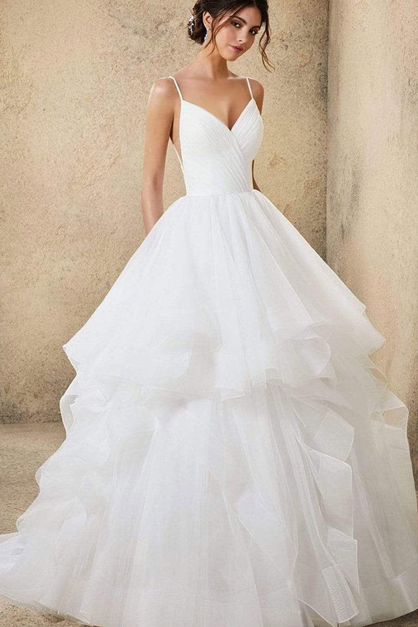 A-Line Off-the-Shoulder Wedding Dress with Elegant Tulle Lace Detailing OD1444