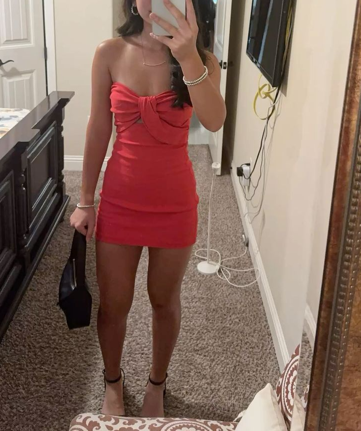 Satin Sleeveless Short Evening Homecoming Dress with Built-in Bra