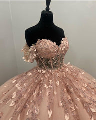 Beautiful Unique Sleeveless Light Pink Ball Gown Evening Formal Dress