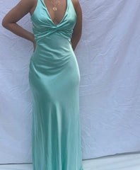 Satin Purple Prom Evening Gown Simple Party Dresses