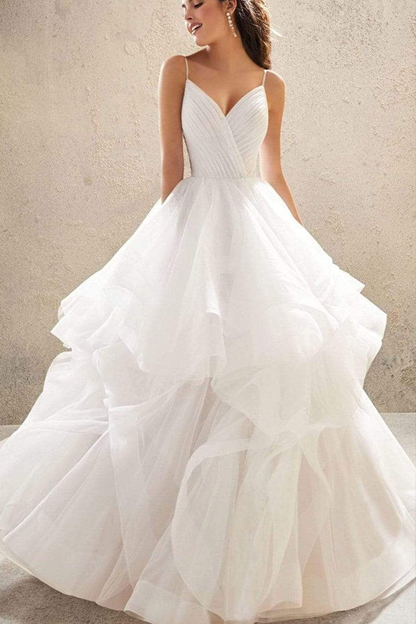A-Line Off-the-Shoulder Wedding Dress with Elegant Tulle Lace Detailing OD1444
