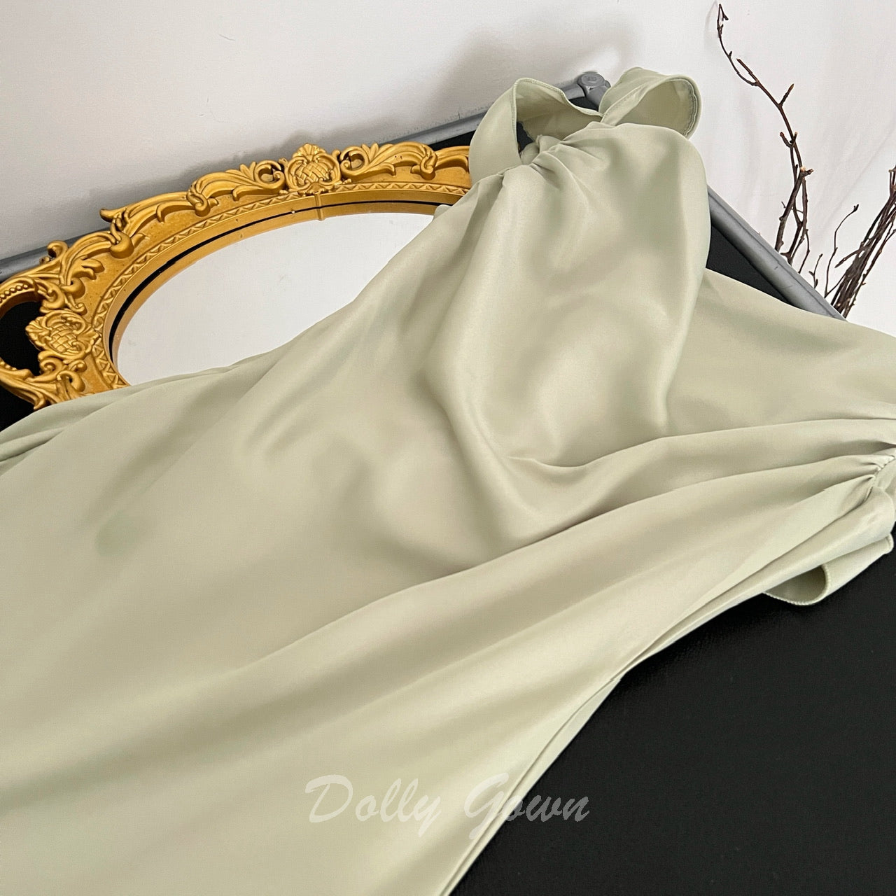 Casual Sage Green Cowl Neck Maxi Slip Dress Bridesmaid Dresses Casual Sage Green Cowl Neck Maxi Slip Dress Bridesmaid Dresses