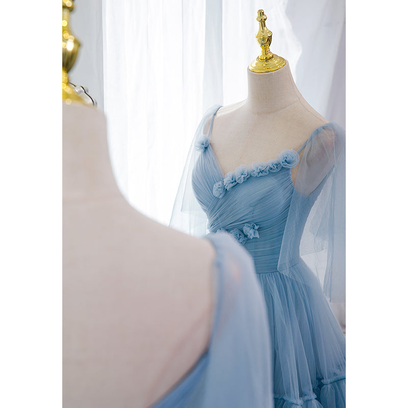 Fairytale Light Blue Tiered Tulle Princess Prom Dress Fairytale Light Blue Tiered Tulle Princess Prom Dress