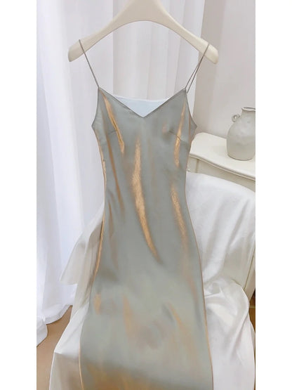 Full Lined Natural Maxi Slip Dress - DollyGown