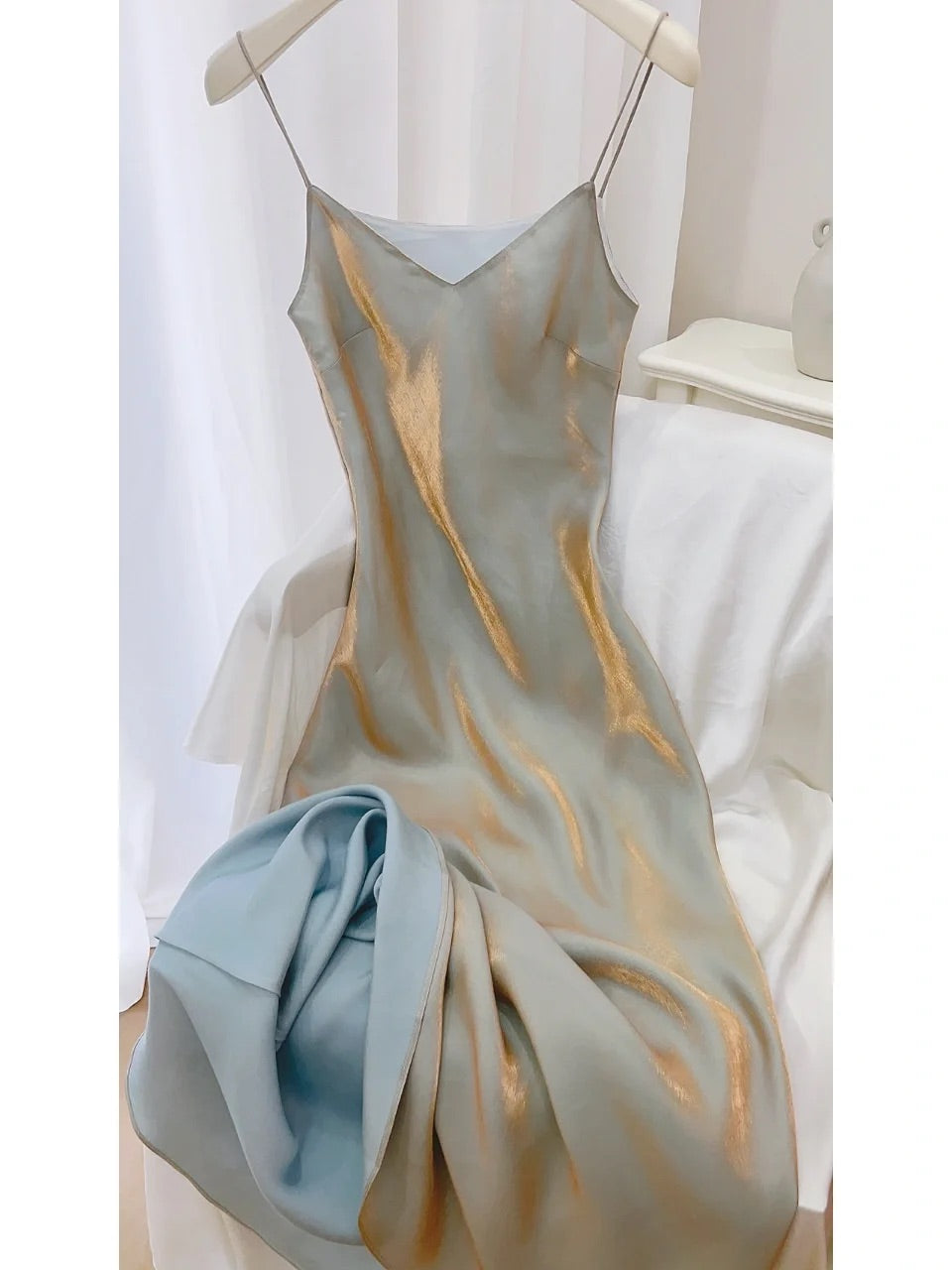 Full Lined Natural Maxi Slip Dress - DollyGown