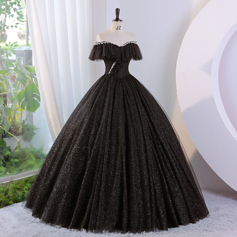 black sweet sixteen dresses Amazon.com: LuxeEspy Puffy Black Quinceanera Dresses Off Shoulder Ruffled Tulle Ball Gown Layered Dress for Sweet 15 16 Dress Tiered Sparkly Diamonds quinceaera Dress 2: Clothing, Shoes & Jewelry