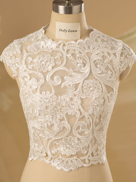 Bridal Tops,Cover Ups,Wedding Dress Topper