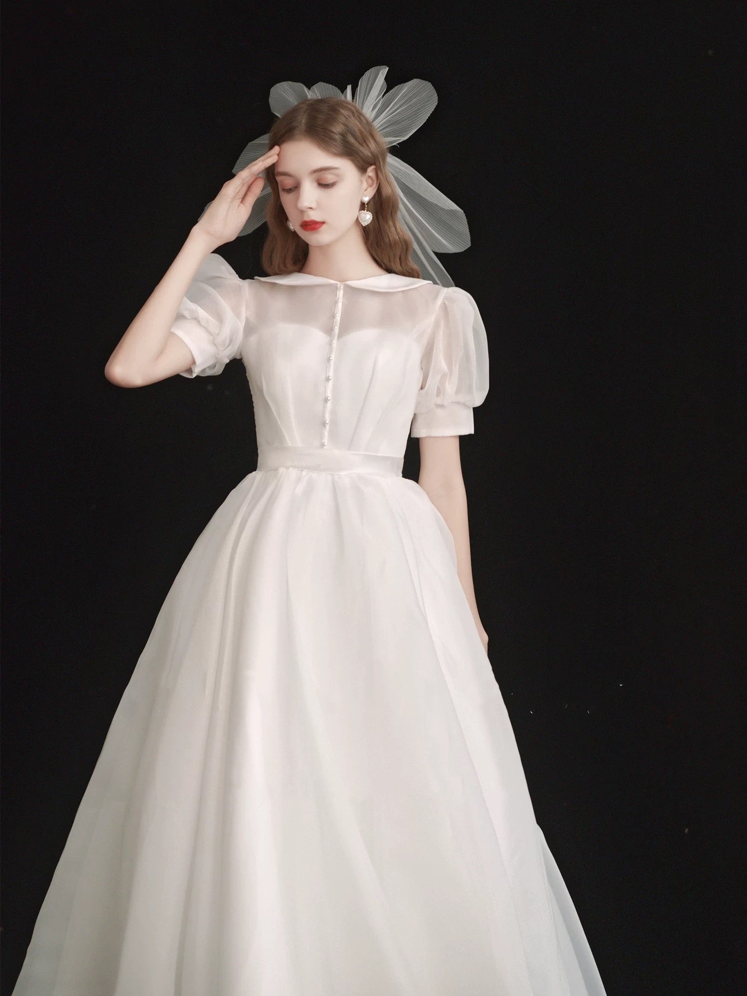 modest short sleeve dress The Cheyenne Modest Button Dress