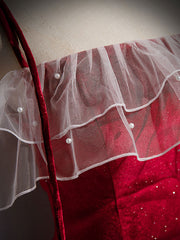 Burgundy Mermaid Long Prom Dress Velvet Formal Gown for Women