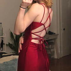Stunning Burgundy Mermaid Long Prom Evening Dress For Women Online
