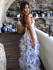 Spaghetti Straps Evening Dress Prom Party Gown Elegant