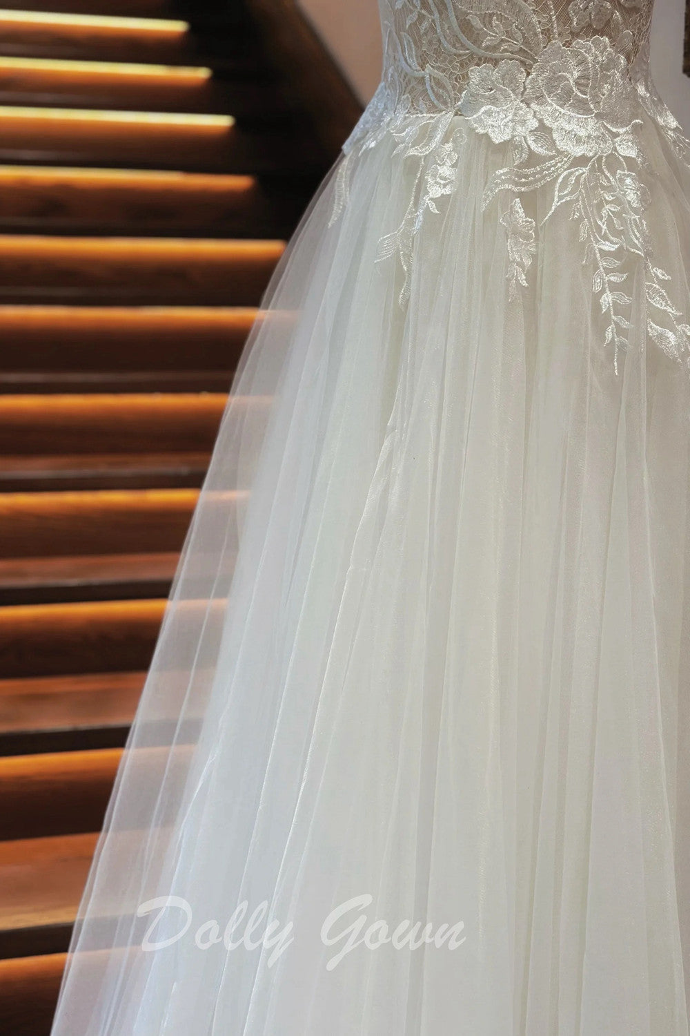sheer boat neck wedding dress DeKlaire 481 Wedding Ball Gown Illusion Boat Neck & Sheer Sleeves White / L