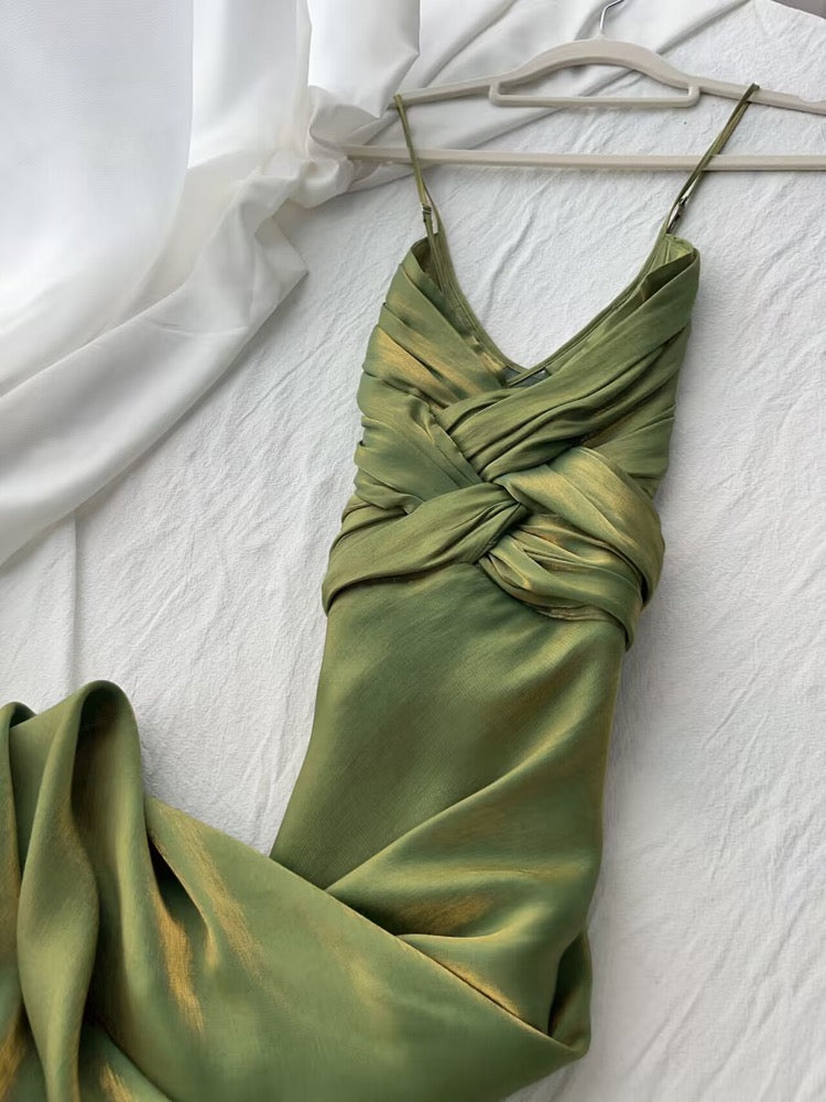 Semi-Formal Sage Green Dress for Wedding Guest Semi-Formal Sage Green Dress for Wedding Guest