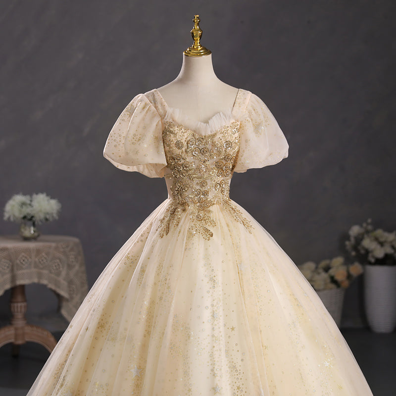 Luxury Evening Dress Princess Black Gold – D&D Clothing